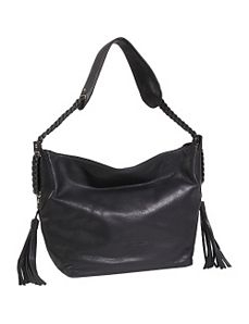 Open Top Hobo with Braided Strap by Derek Alexander Leather