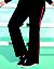 Plus size racing stripe active pant