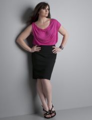 One Shoulder Twist Tank, Pencil Skirt