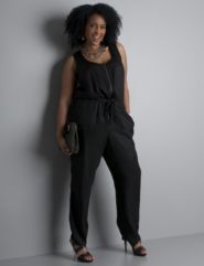 Woven Zip-Front Jumpsuit