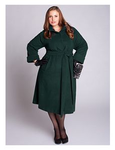 Taylor Coat in Forest Green by IGIGI by Yuliya Raquel