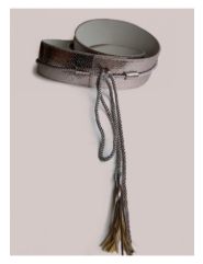 Tassel Belt in Peweter by IGIGI by Yuliya Raquel
