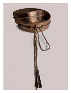 Tassel Belt in Bronze by IGIGI by Yuliya Raquel