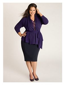 Phoebe Cardigan in Aubergine by IGIGI by Yuliya Raquel