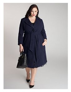 Hanna Coat in Navy Blue by IGIGI by Yuliya Raquel