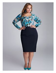 Monroe Skirt in Navy Blue by IGIGI by Yuliya Raquel