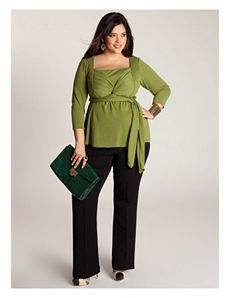 Ashley Infinity Tunic in Moss Green by IGIGI by Yuliya Raquel