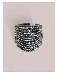 Zoya Ring in Hematite by IGIGI by Yuliya Raquel