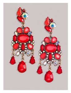 Carrie Earrings in Coral Red by IGIGI by Yuliya Raquel