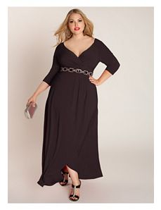 Nadine Jeweled Gown in Onyx by IGIGI by Yuliya Raquel