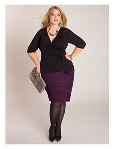 Shura Draped Skirt in Passionate Purple by IGIGI by Yuliya Raquel