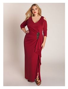 Margarita Gown in Crimson by IGIGI by Yuliya Raquel
