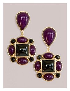Tory Earrings in Amethyst by IGIGI by Yuliya Raquel