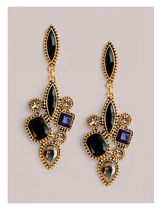 Aria Earrings in Onyx Multi by IGIGI by Yuliya Raquel