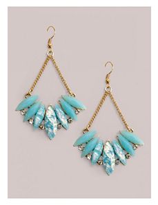 Lois Earrings in Blue Opal by IGIGI by Yuliya Raquel
