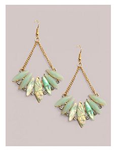 Lois Earrings in Green Opal by IGIGI by Yuliya Raquel