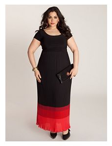 Bernadette Maxi Dress in Black/Rouge by IGIGI by Yuliya Raquel