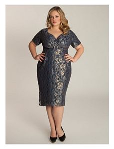 Melina Dress in Charcoal/Gold by IGIGI by Yuliya Raquel