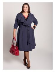 Rainy Day Trench Coat in Navy by IGIGI by Yuliya Raquel