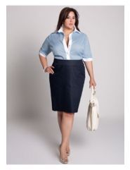 Gail Cotton Blouse in Sky Blue by IGIGI by Yuliya Raquel