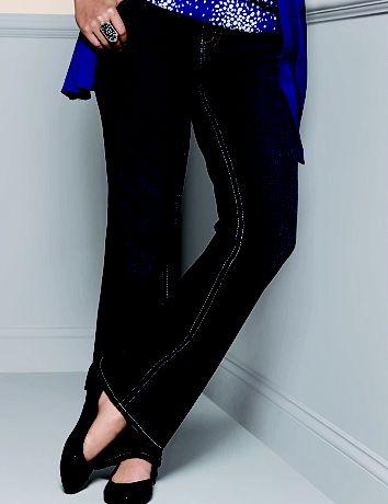 Embroidered bootcut jean by Lane Bryant