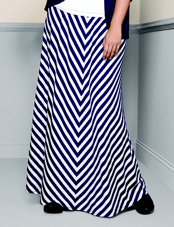 Full Figure Chevron Skirt by Lane Bryant