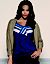 Plus Size Striped Banded Bottom Cami by Lane Bryant