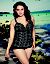 Zig zag swim tank with built in plunge bra by Cacique