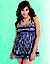 Sheer zebra baby doll by Cacique
