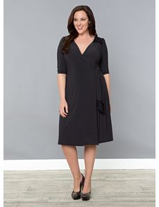 Julieanne Wrap Dress by Kiyonna