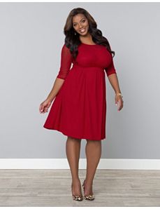 Morgan Mesh Dress by Kiyonna