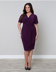 Danika Drapped Dress by Kiyonna