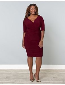 Victoria Draped Dress by Kiyonna