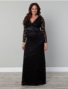 Analisa Lace Column Dress by Kiyonna