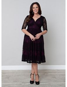 Tiers of Joy Lace Dress by Kiyonna