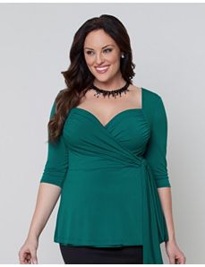 Rosalie Wrap Top by Kiyonna