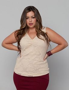 Lauren Lace Camisole by Kiyonna