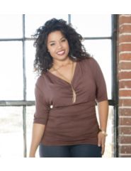 Cabaret Cowl Neck Top by Kiyonna