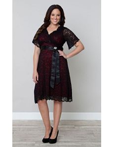Retro Glam Lace Dress by Kiyonna