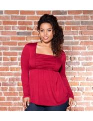 Rylan Ruched Top by Kiyonna
