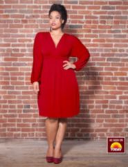 Velma Dolman Sleeve Dress by Kiyonna