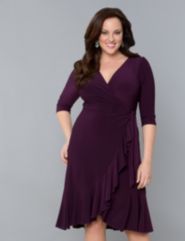 Whimsy Wrap Dress by Kiyonna