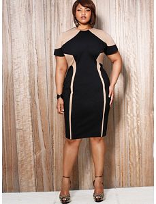 Alana Colorblock Illusion Dress by Monif C.