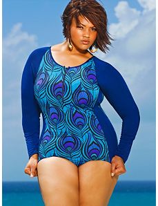 Malibu Surfer Swimsuit - Turquoise Multi by Monif C.