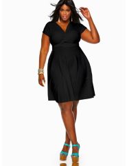 'Marilyn' Short Convertible Dress 20 - Black by Monif C.