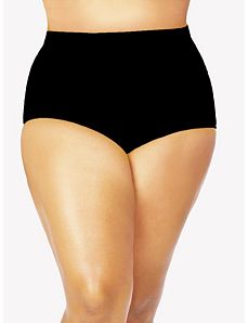 Sao Paulo High-Waisted Black Bikini Brief by Monif C.