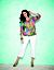 Palm print peasant top by Lane Bryant