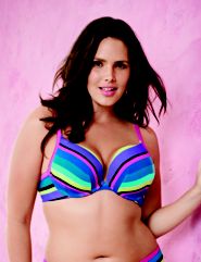 Cotton boost plunge push up bra in plus size