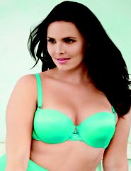Full figure push up demi bra