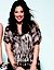 Wavy zebra cold shoulder blouse